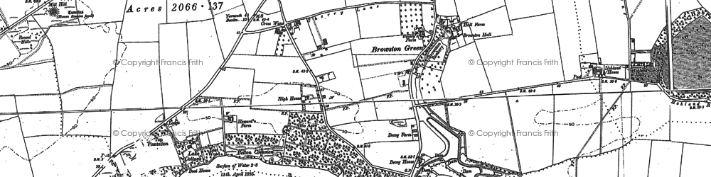 Old map of Browston Green in 1904