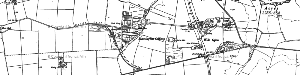 Old map of Brunswick Village in 1895