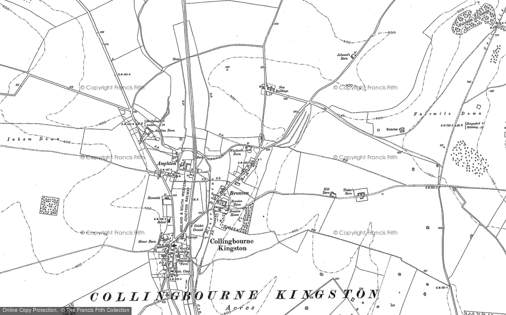 Old Map of Brunton, 1899 in 1899