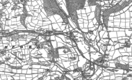 Old Map of Brushford, 1902