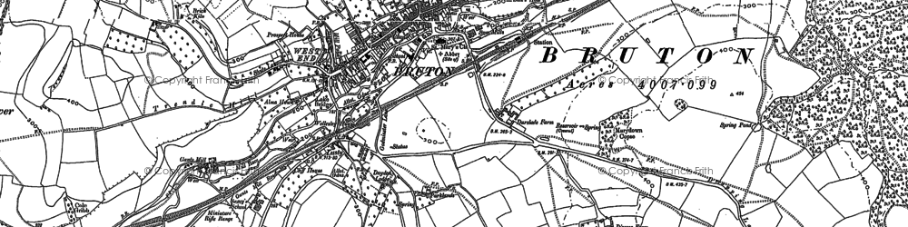 Old map of Lusty in 1884