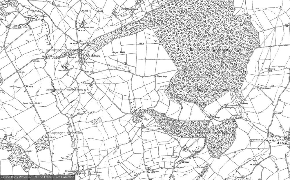 Old Map of Bryn, 1883 in 1883