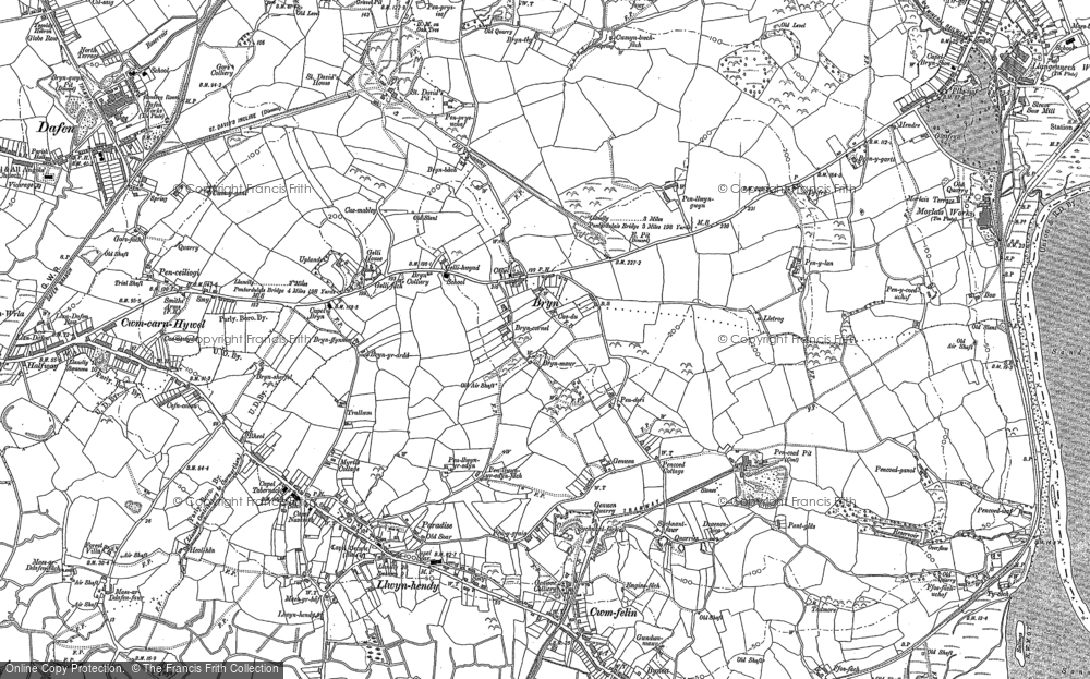 Old Map of Bryn, 1905 in 1905