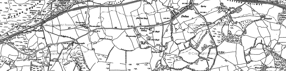 Old map of Bryncae in 1897