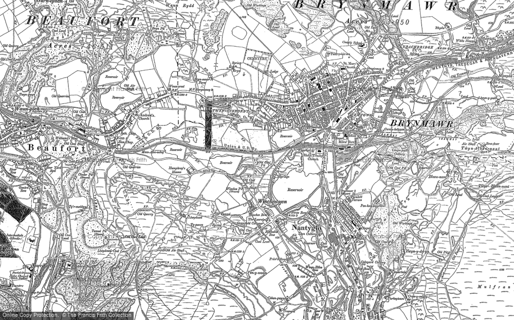 Old Map of Brynmawr, 1879 - 1903 in 1879