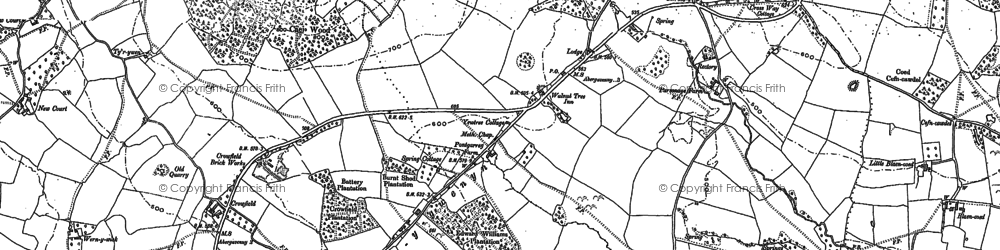 Old map of Brynygwenin in 1899