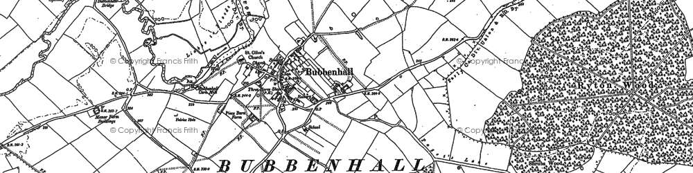 Old map of Bubbenhall Ho in 1886