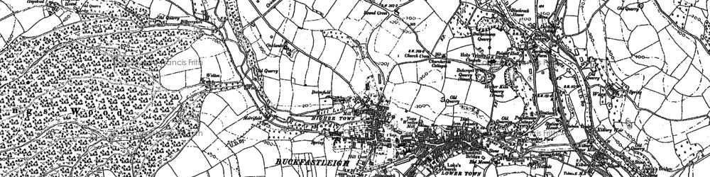 Old map of Bilberryhill in 1885