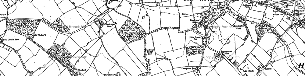 Old map of Dundridge Manor in 1897
