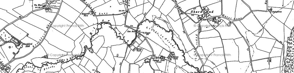 Old map of Colehall in 1886