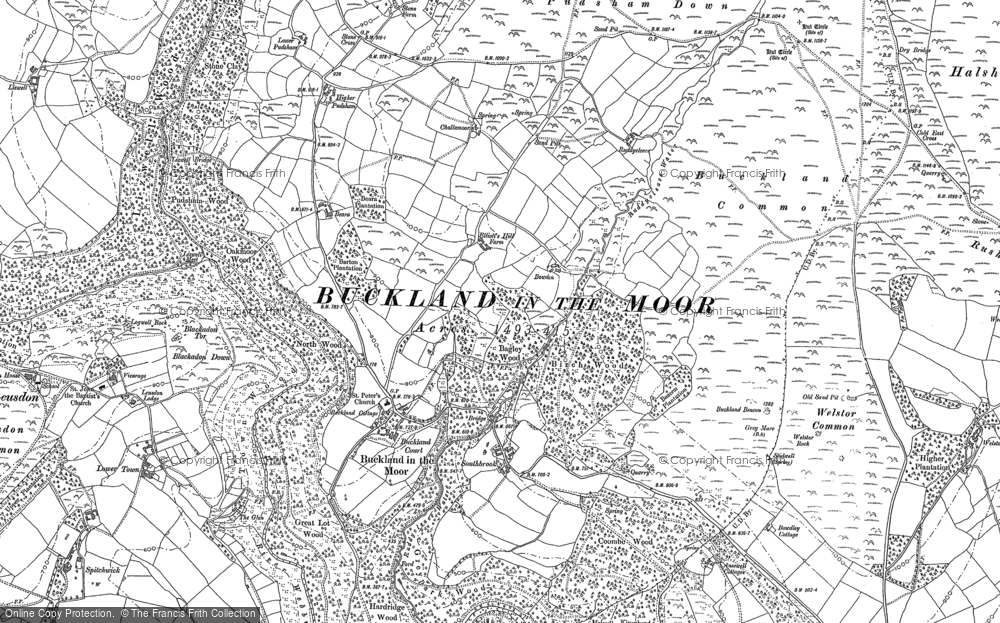 Buckland in the Moor, 1885