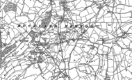 Old Map of Buckland Newton, 1887