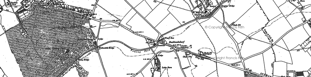 Old map of Bucklandwharf in 1898