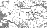 Old Map of Bucklesham, 1880 - 1881