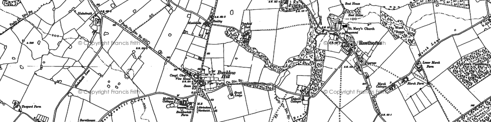 Old map of Hulseheath in 1897