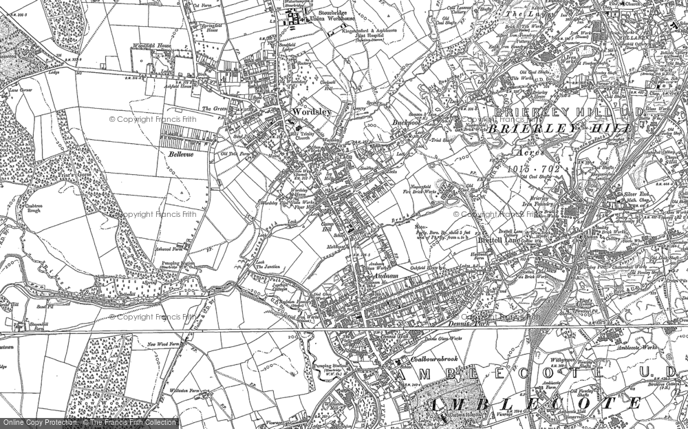 Old Map of Buckpool, 1901 in 1901