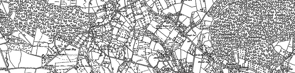 Old map of Lem Hill in 1901