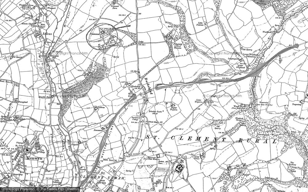 Old Map of Buckshead, 1879 - 1886 in 1879