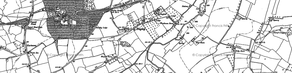Old map of Bugley in 1900