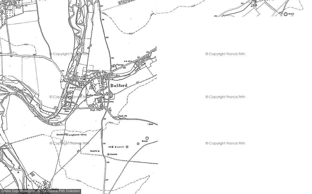 Old Map of Historic Map covering Ratfyn in 1899