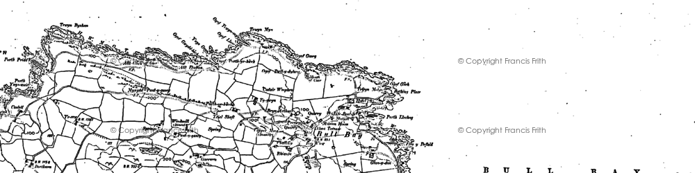 Old map of Bull Bay in 1899