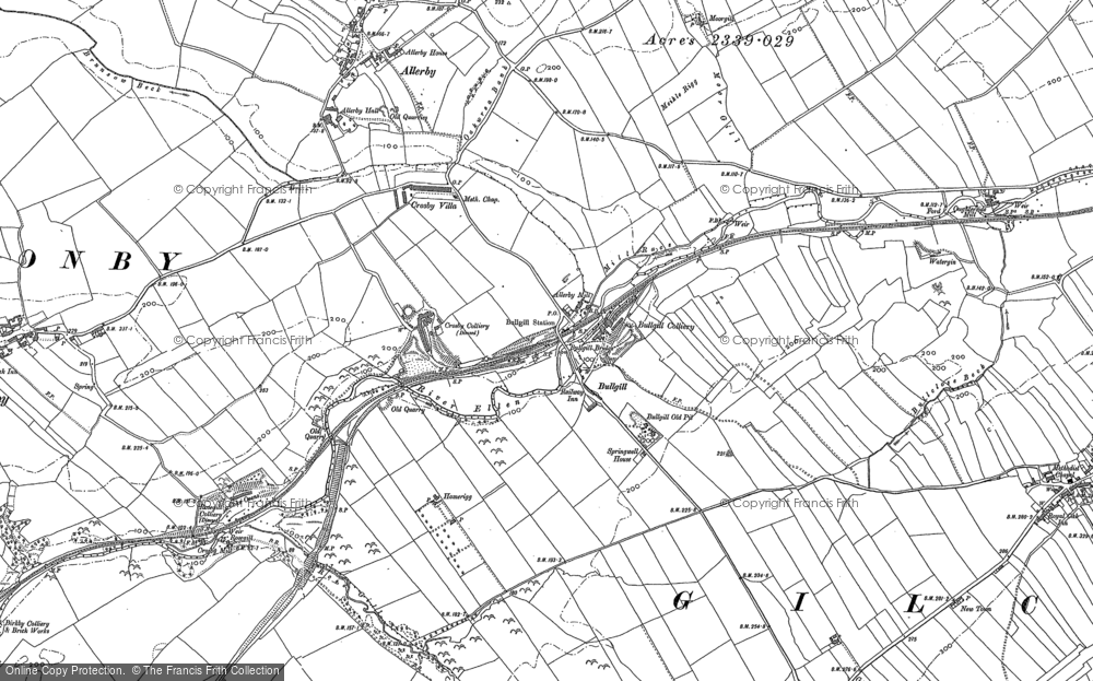 Old Map of Bullgill, 1923 in 1923