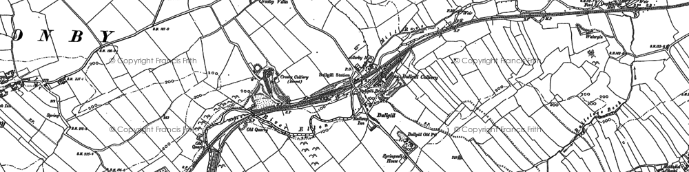 Old map of Bullgill in 1923