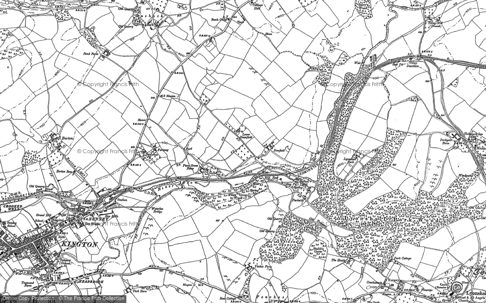 Old Map of Bullocks Mill, 1902 in 1902