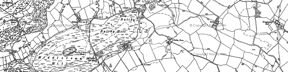 Old map of Bulthy in 1901