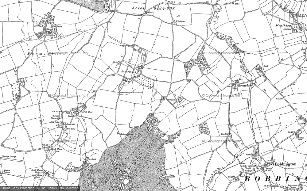 Old Map of Bulwardine, 1900 in 1900