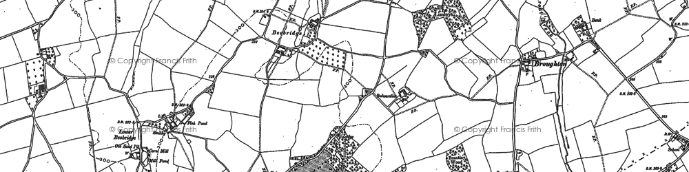 Old map of Beobridge in 1900