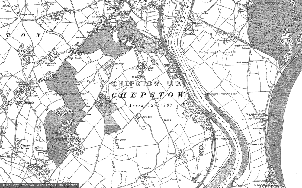 Old Map of Bulwark, 1900 in 1900