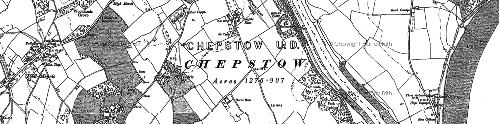 Old map of Bulwark in 1900
