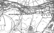 Old Map of Burcombe, 1899 - 1900
