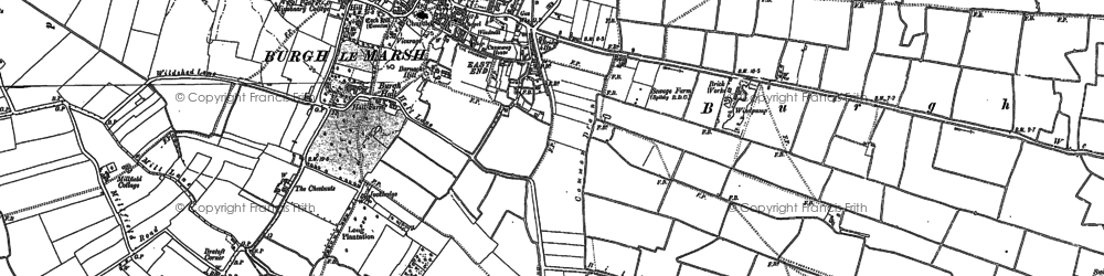 Old map of Willow Lodge in 1887