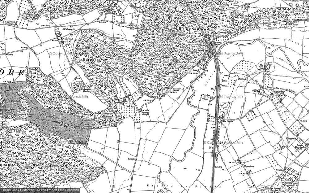 Old Map of Burghope, 1886 in 1886