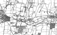 Old Map of Burleston, 1885 - 1887