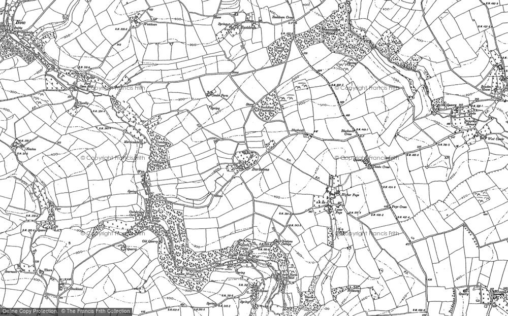 Old Map of Burlestone, 1904 - 1905 in 1904