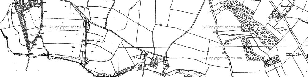 Old map of Burlington in 1901