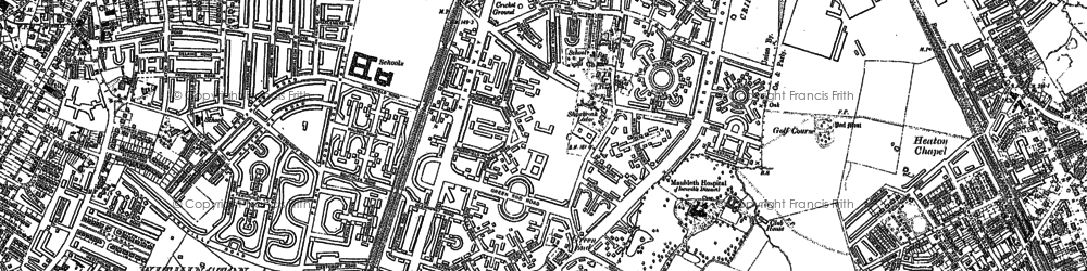 Old map of Burnage in 1905