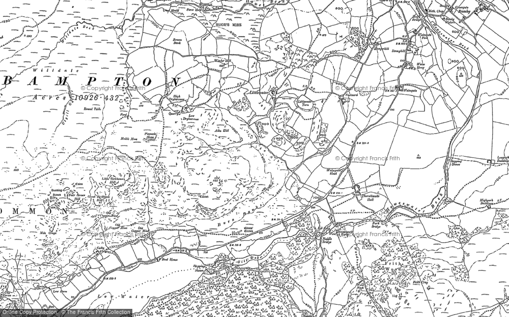 Old Map of Burnbanks, 1897 in 1897