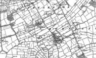 Old Map of Burneston, 1891