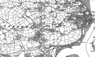 Old Map of Burraton Coombe, 1888 - 1905