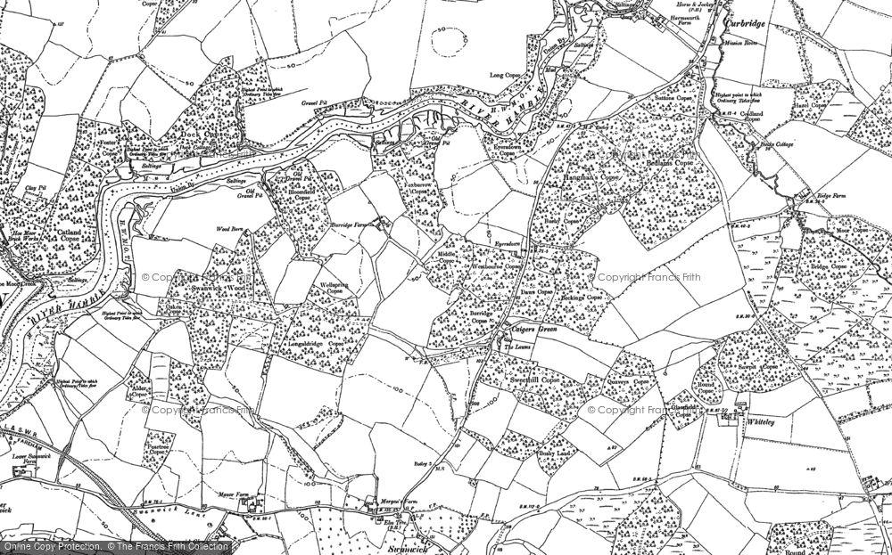Old Map of Burridge, 1895 - 1896 in 1895