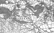 Old Map of Burrington Combe, 1883 - 1884
