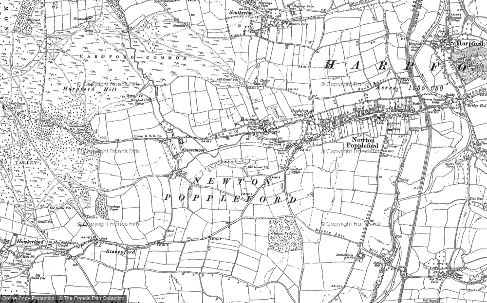 Old Map of Burrow, 1888 in 1888