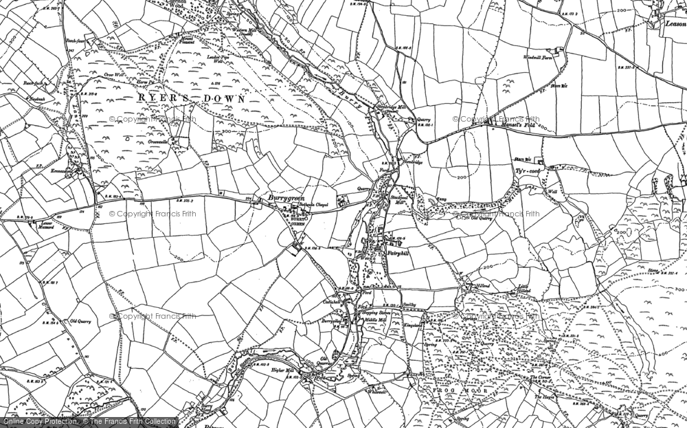 Old Map of Burry Green, 1896 in 1896