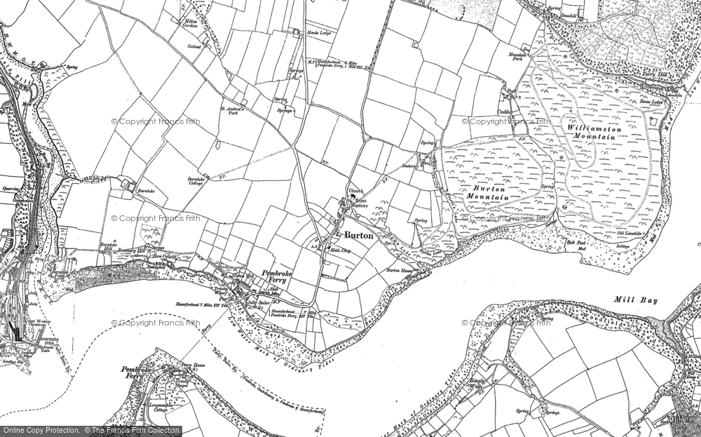 Old Map of Burton, 1906 - 1948 in 1906