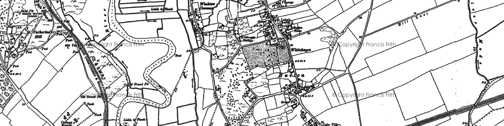 Old map of Fairmile in 1907