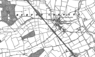 Old Map of Burton-le-Coggles, 1887
